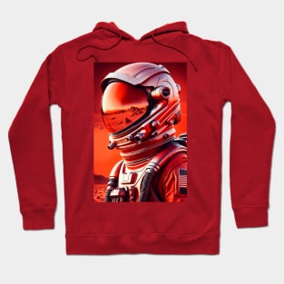 Mars Astronaut T Shirt Hoodie